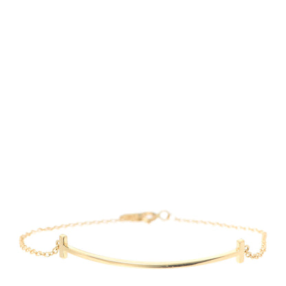 Tiffany 18K Yellow Gold T Smile Bracelet 1 of 6