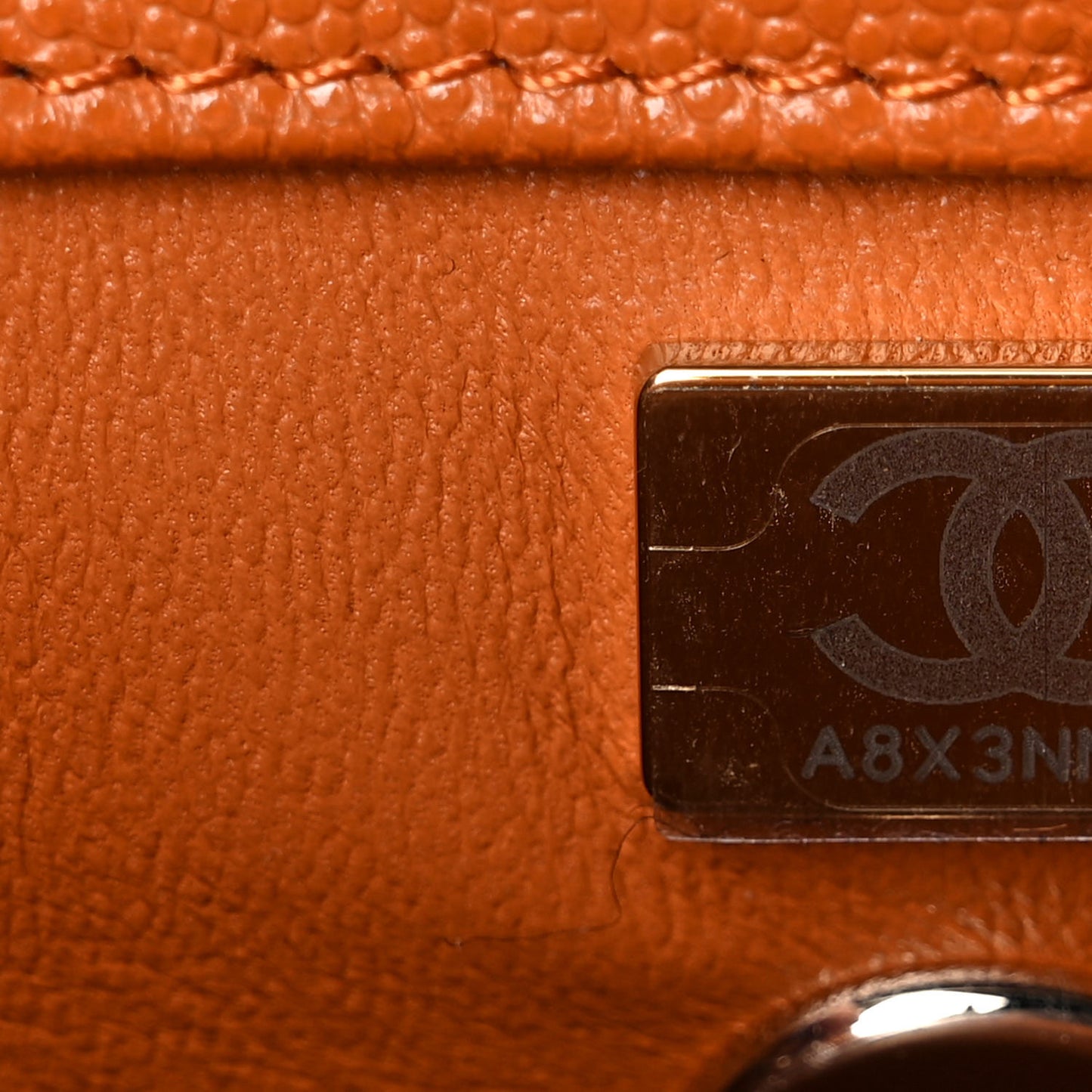 Caviar Quilted Mini Coco Handle Flap Light Brown