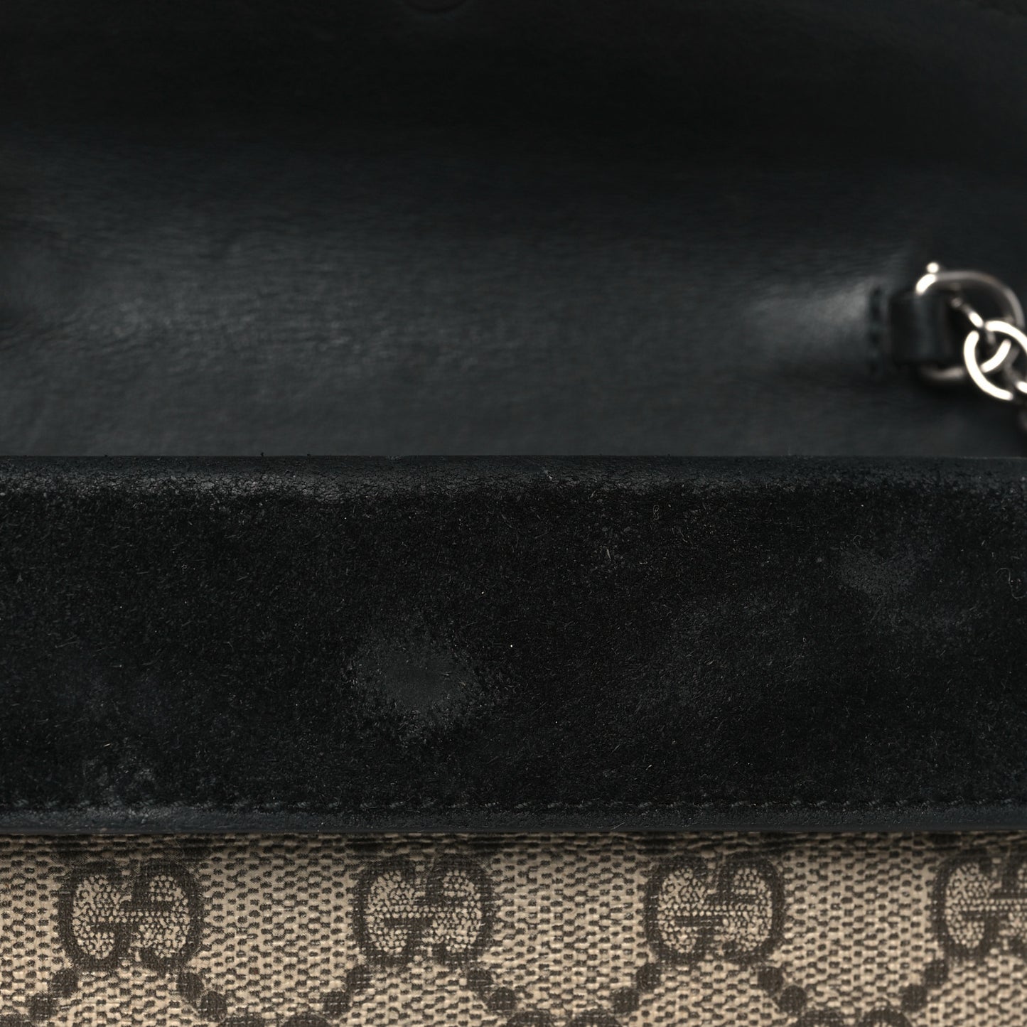 GG Supreme Monogram Super Mini Dionysus Shoulder Bag Black