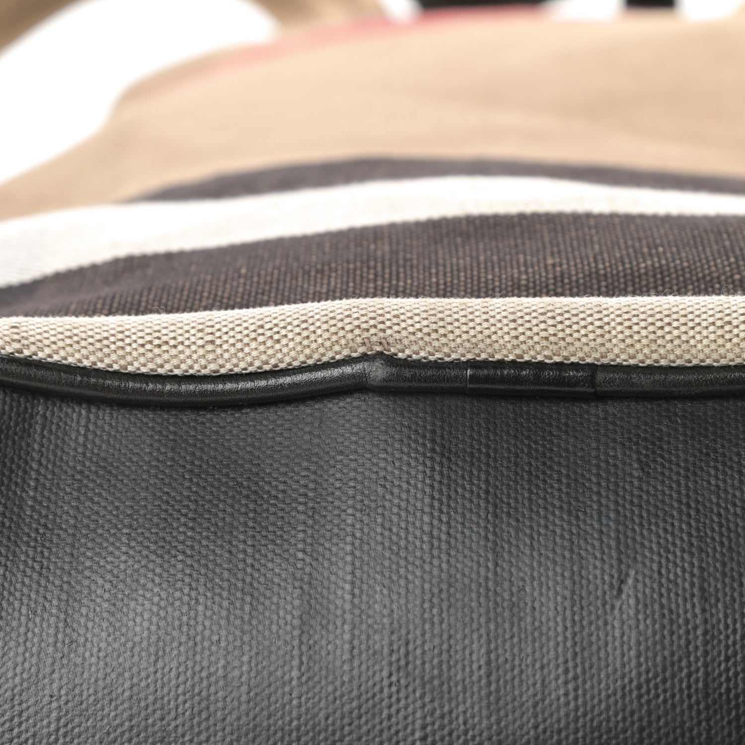 Burberry Canvas Mega Check Doran Backpack Black 14 of 17
