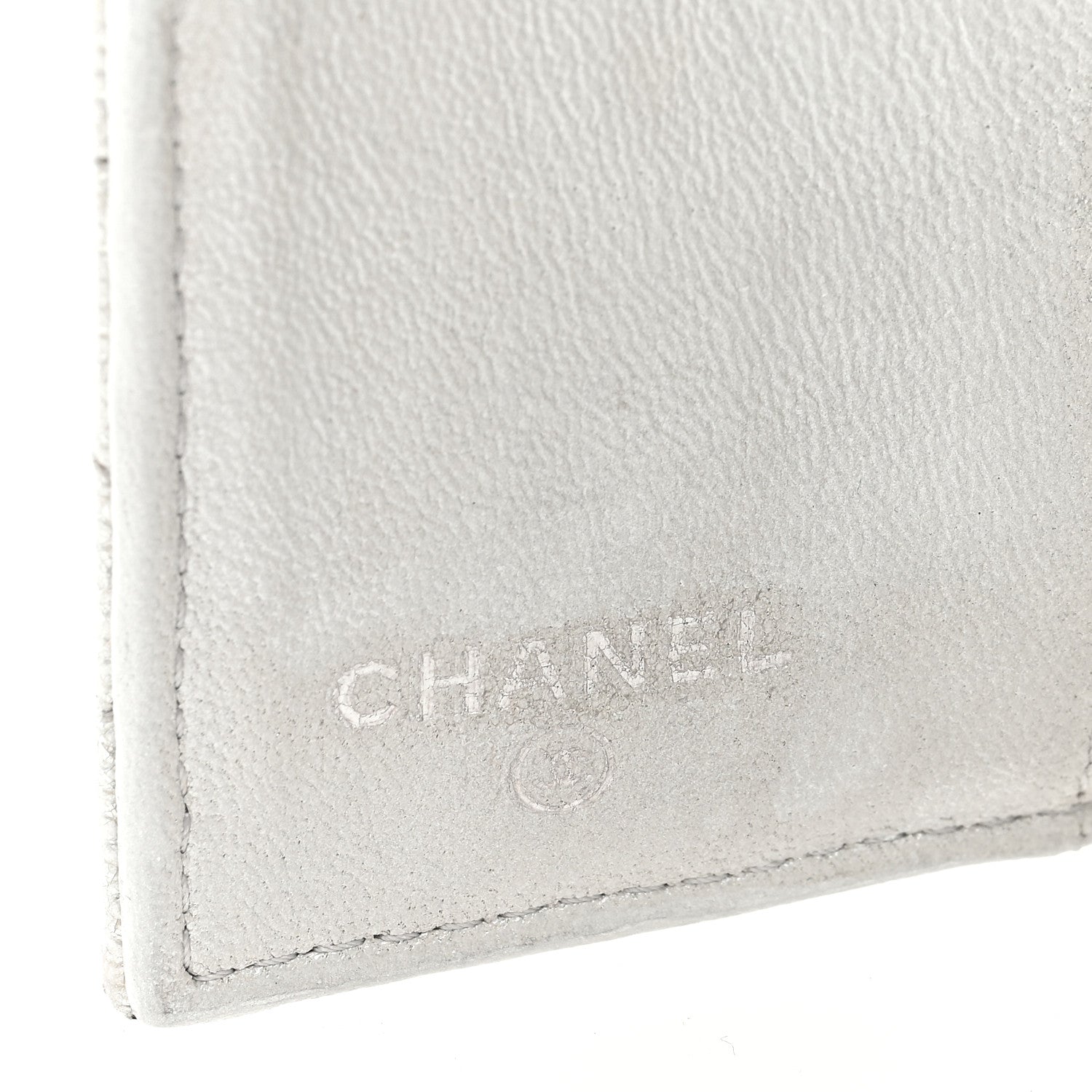 Chanel Caviar Quilted Double Flap Wallet Silver 6 of 8