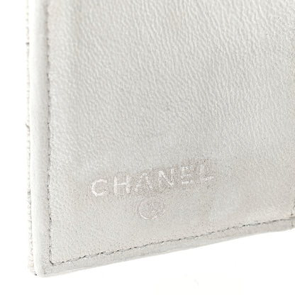 Chanel Caviar Quilted Double Flap Wallet Silver 6 of 8