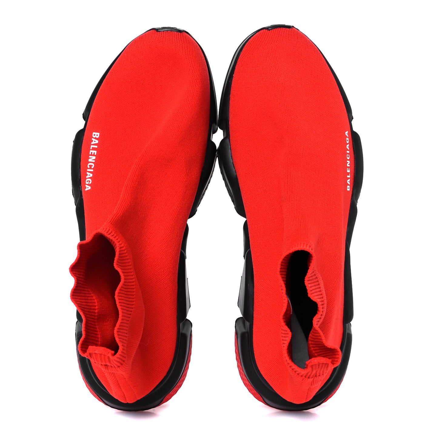 Neoprene Knit Mens Speed Sneakers 45 Red Black