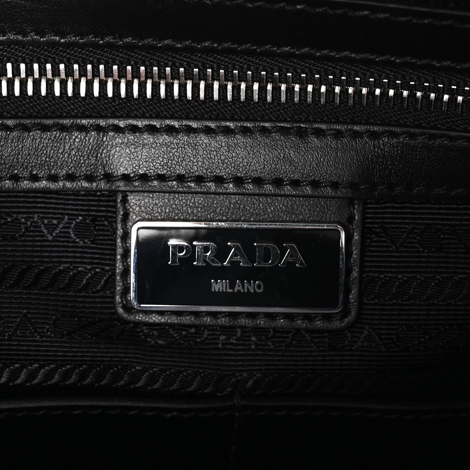 Prada X JAMES JEAN Vitello DNA Flat Messenger Bag Black 6 of 11