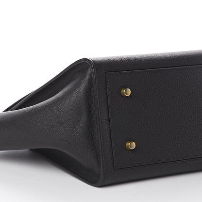 Celine Crisped Calfskin Mini Tie Knot Tote Black 5 of 7