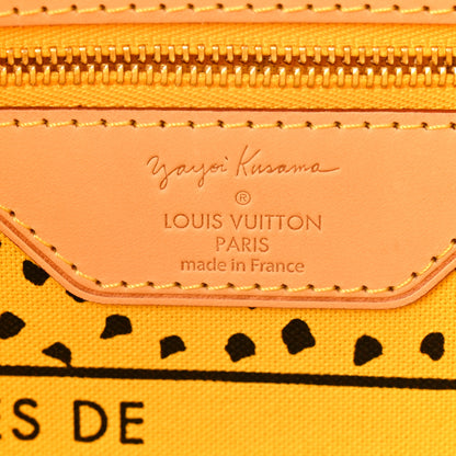 Louis Vuitton Monogram Kusama Waves Neverfull MM Yellow 6 of 12