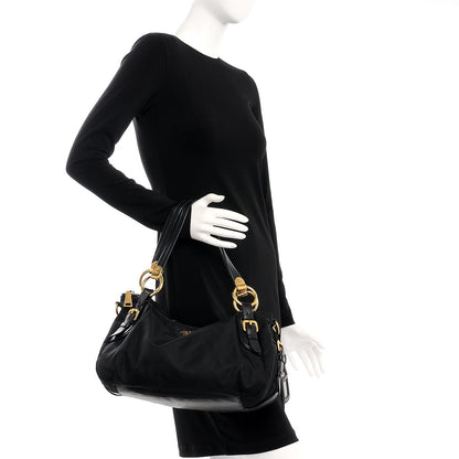 Prada Tessuto Nylon Shoulder Bag Nero Black 3 of 10