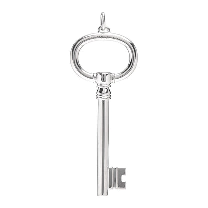 Tiffany Sterling Silver Oval Key Pendant 1 of 3