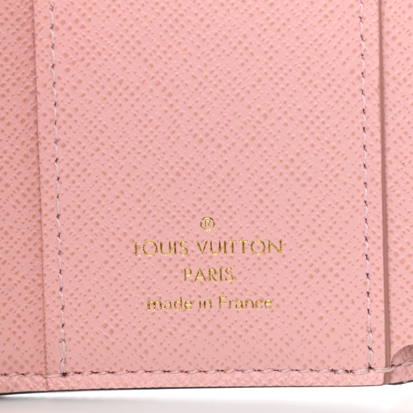 Damier Ebene Zoe Wallet Rose Ballerine