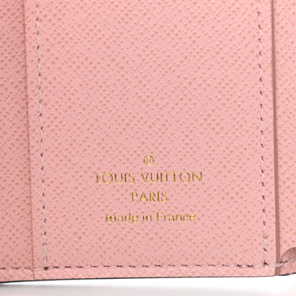 Louis Vuitton Damier Ebene Zoe Wallet Rose Ballerine 6 of 7
