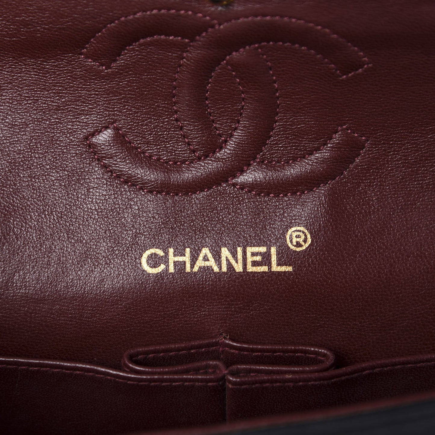 Lambskin Quilted Small Double Flap Black