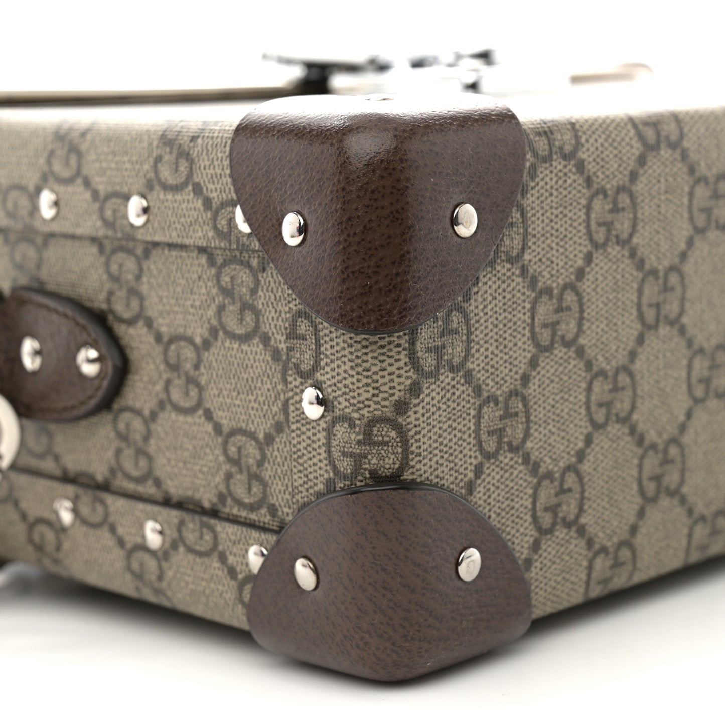 GG Supreme Monogram Globe-Trotter Beauty Case Brown