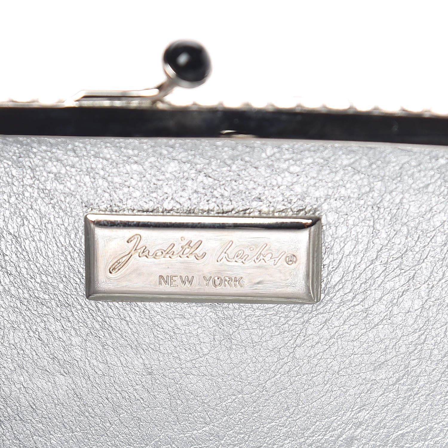 Judith Leiber Swarovski Crystal Minaudiere Clutch Silver 6 of 7