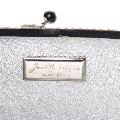Judith Leiber Swarovski Crystal Minaudiere Clutch Silver 6 of 7