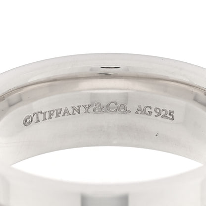 Tiffany Sterling Silver T Wide Ring 49 5 4 of 5
