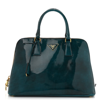 Prada Spazzolato Medium Promenade Tote Pavone Fume 1 of 14