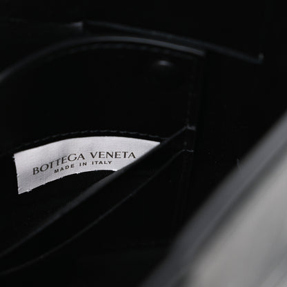 Bottega Veneta Calfskin Maxi Intrecciato Cassette Pouch On Strap Black 7 of 11