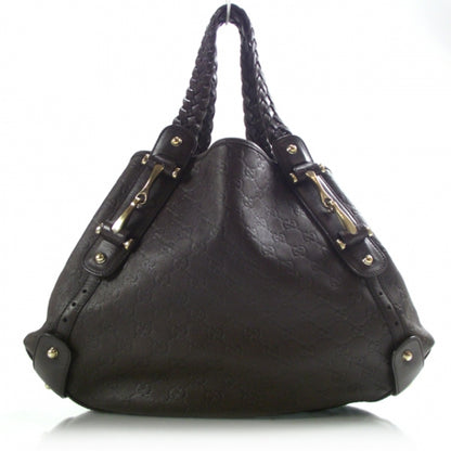 Gucci Guccissima Leather Pelham Chocolate Brown 1 of 12