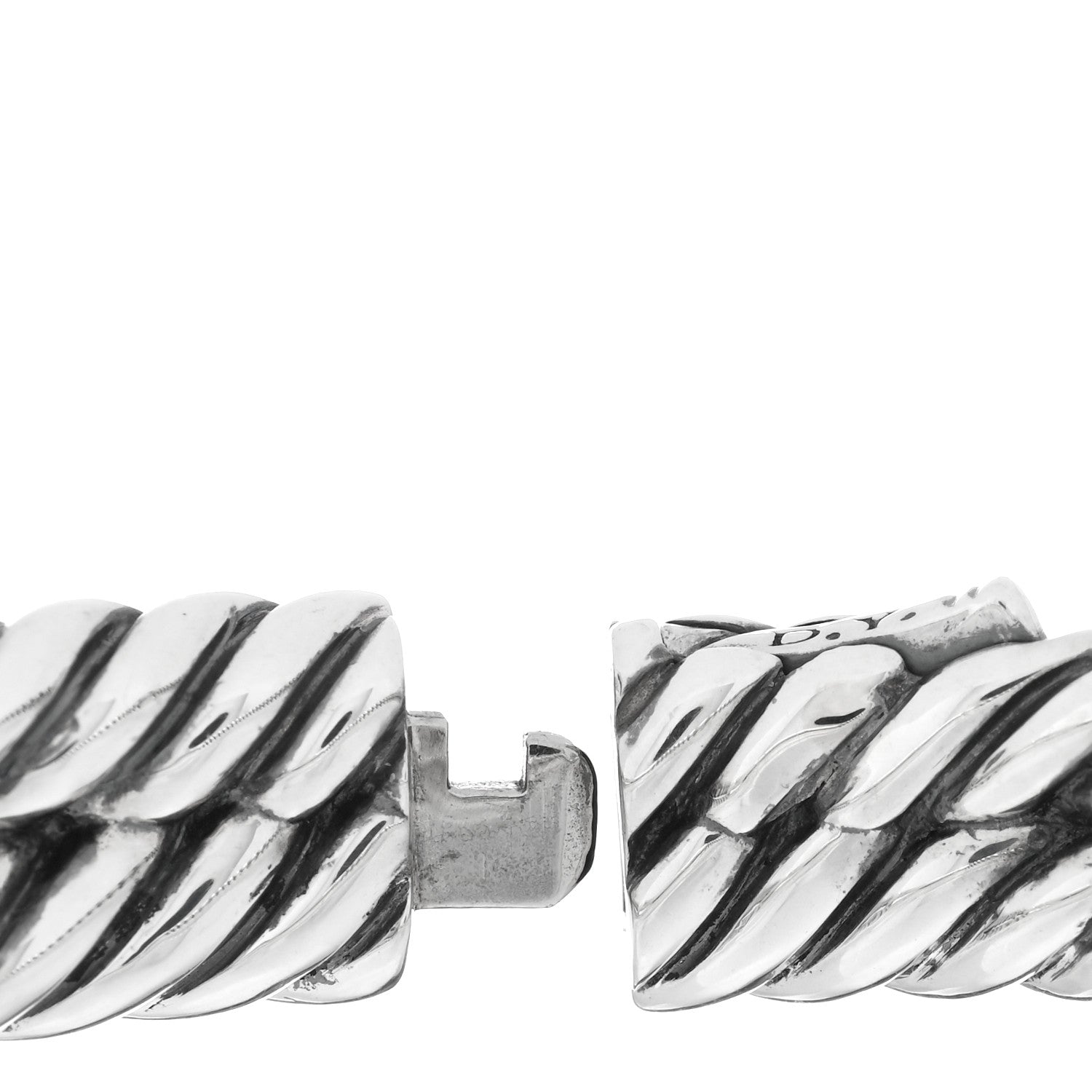 David Yurman Sterling Silver 10mm Single Loop Labyrinth Bracelet 4 of 4