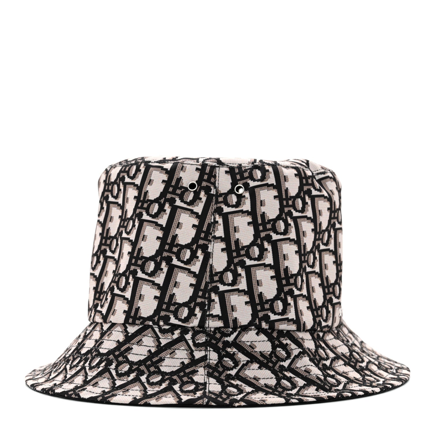 Christian Dior Oblique Reversible Teddy-D Brim Bucket Hat 58 Black 7 of 14