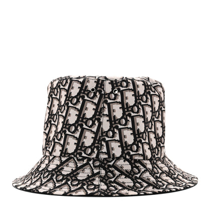 Christian Dior Oblique Reversible Teddy-D Brim Bucket Hat 58 Black 7 of 14