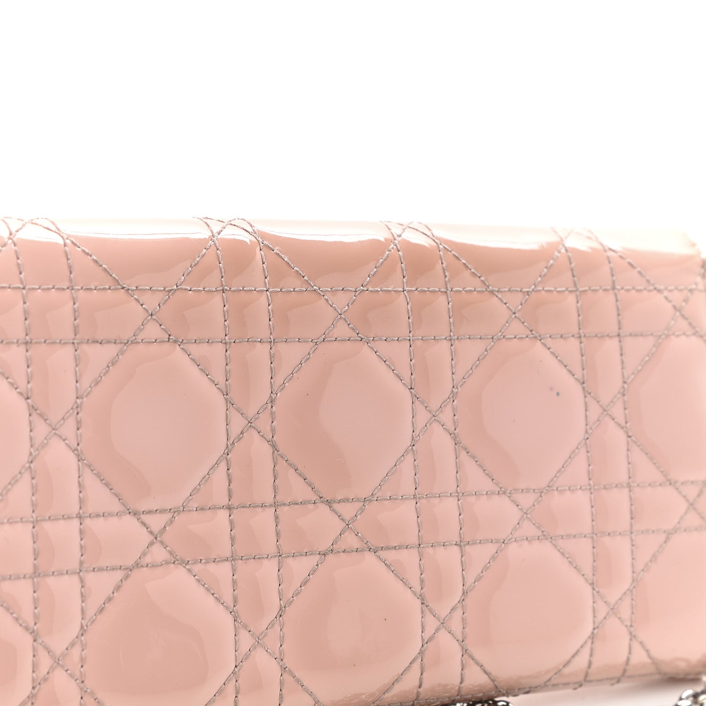 Patent Cannage Rendezvous Chain Wallet Pale Pink