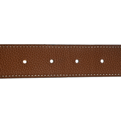 Hermes Box Togo 32mm H Belt 85 Black Gold 4 of 8