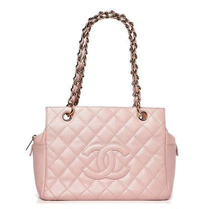 Chanel Caviar Quilted Petit Timeless Shopping Tote PTT Pink 1 of 9