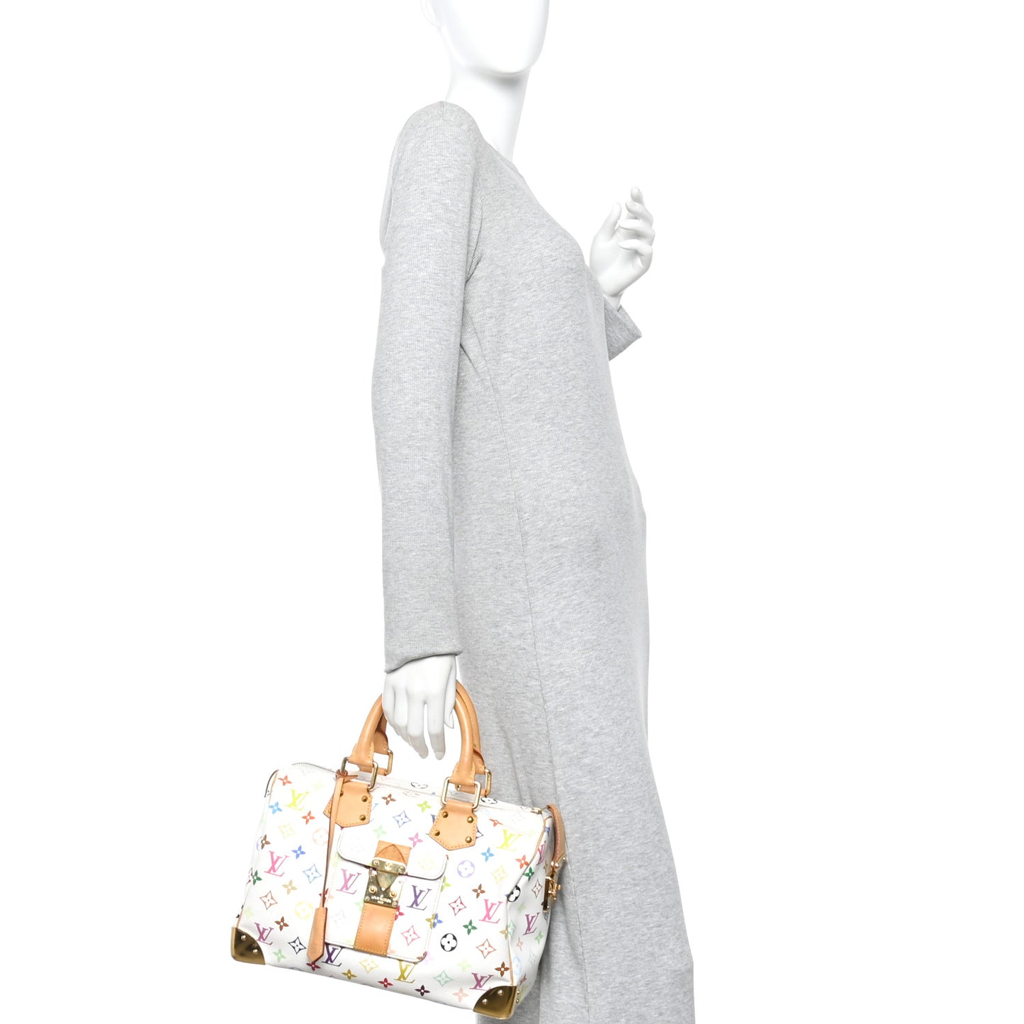 Monogram Multicolor Speedy 30 White