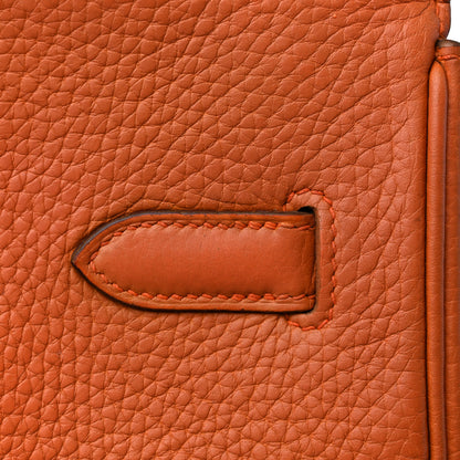 Hermes Taurillon Clemence Birkin 35 Potiron 12 of 15