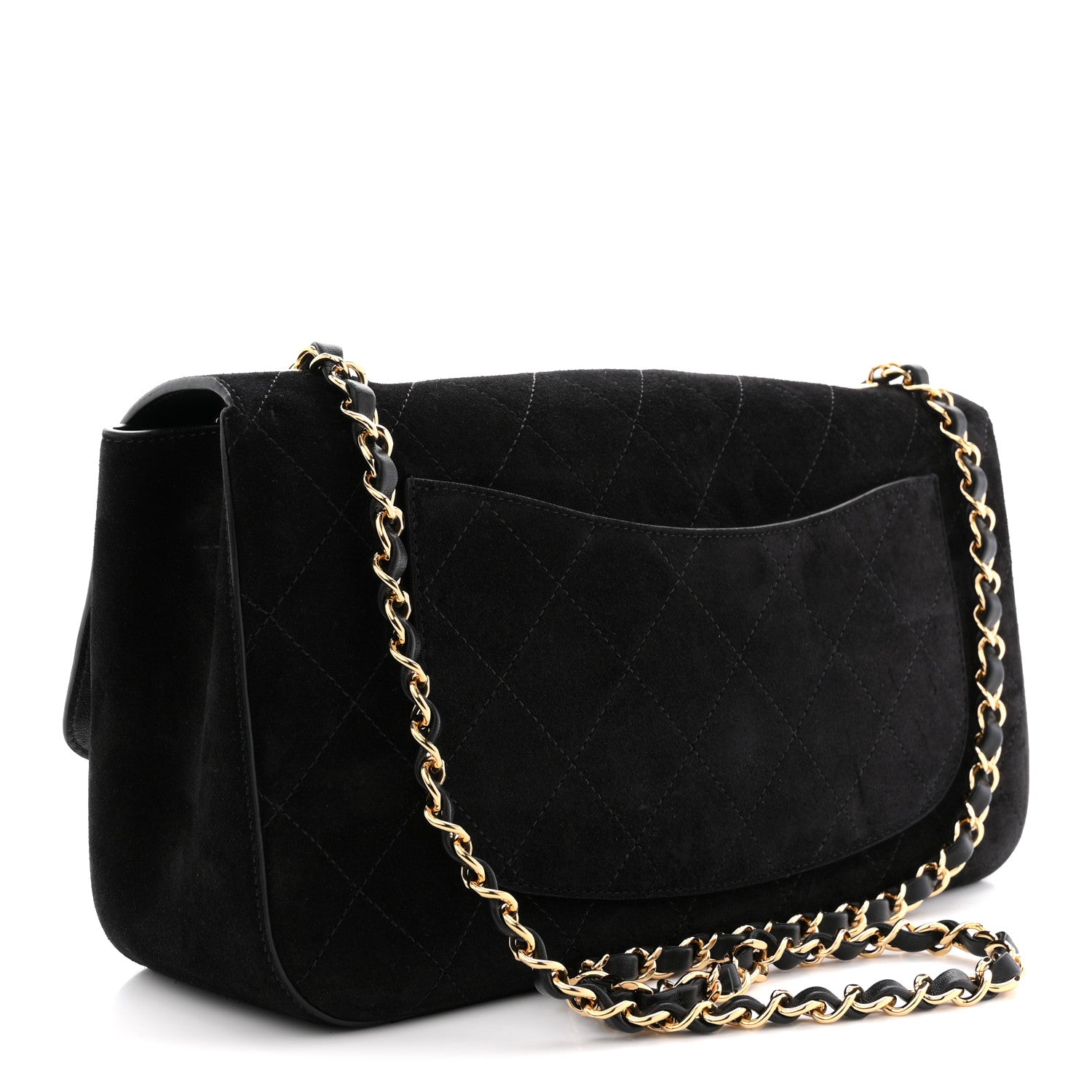 Chanel Suede Calfskin Small Souplissimo Maxi Flap Black 3 of 12