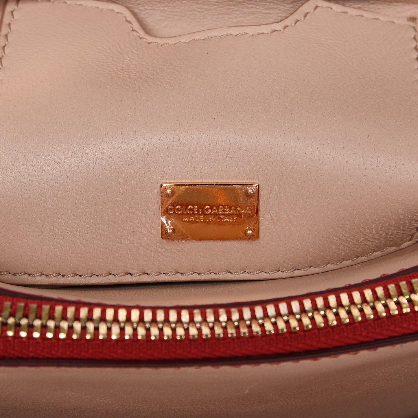 Calfskin Lucia Top Handle Tote Red