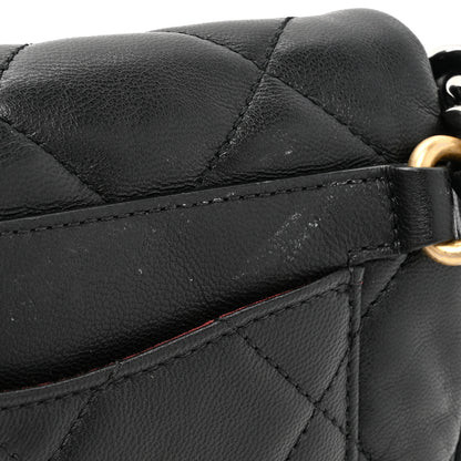 Chanel Lambskin Quilted Chanel 19 Waist Bag Black 13 of 13
