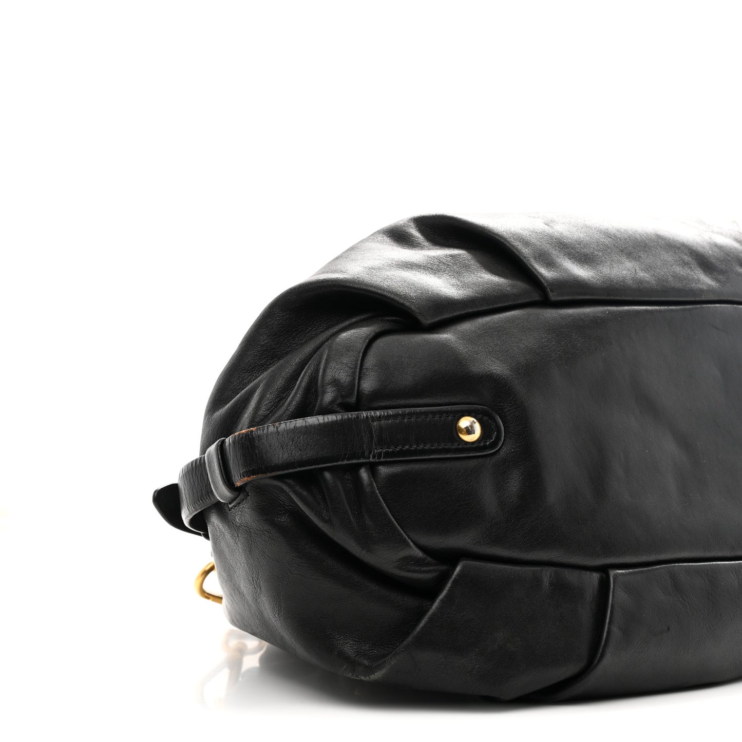 Vitello Soft Calfskin Shopping Satchel Black