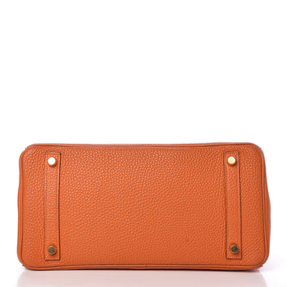 Hermes Togo Birkin 30 Orange 6 of 38