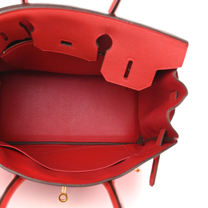 Hermes Togo Birkin 30 Rouge Casaque 5 of 12