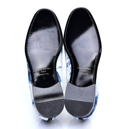 Louis Vuitton Monogram Denim Tie Dye Mens Auteuil Slippers 8 Navy Blue 5 of 8