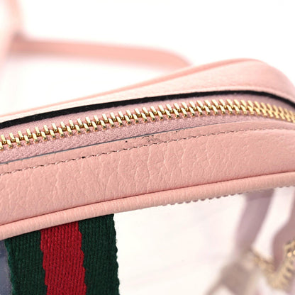 Gucci Vinyl Web Mini Ophidia Transparent Shoulder Bag Perfect Pink 11 of 13