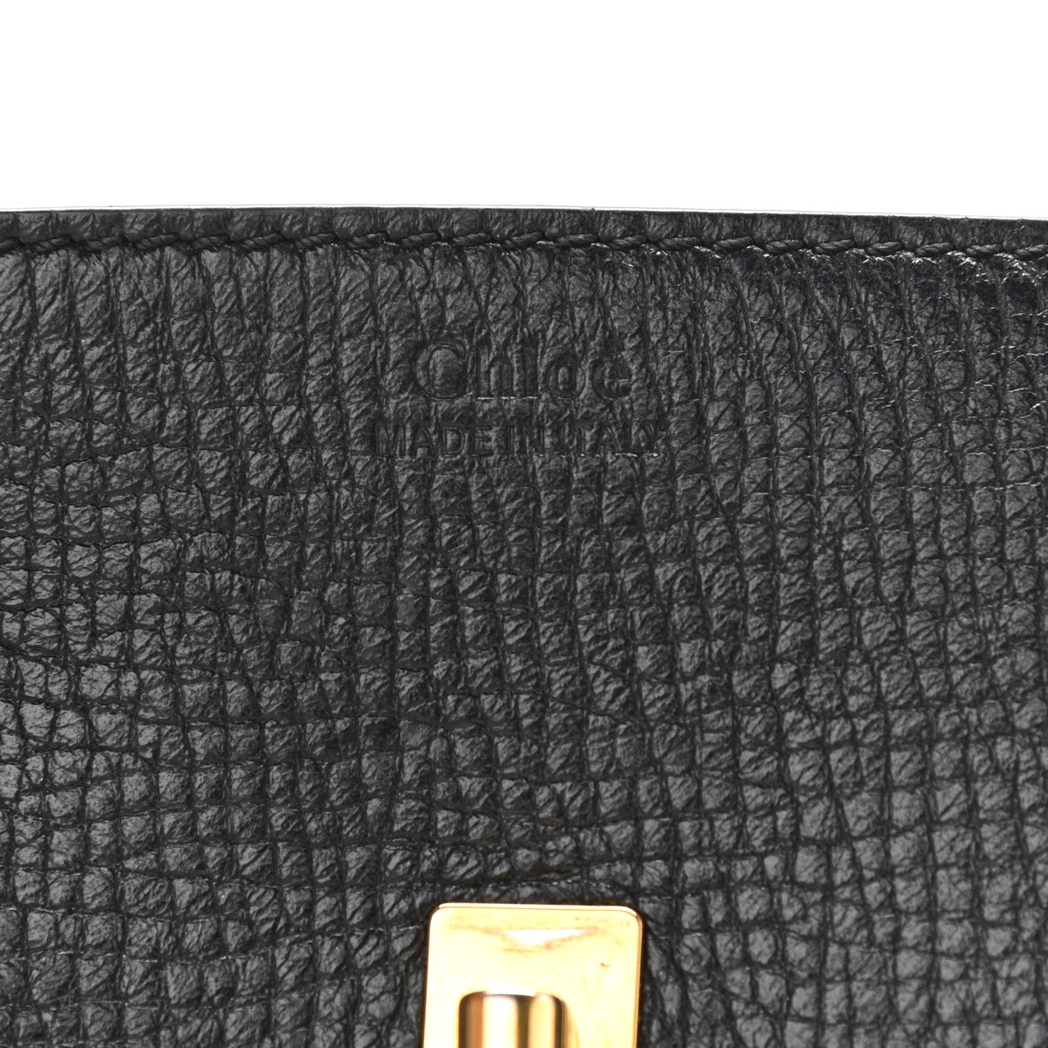 Chloe Textured Calfskin Lambskin Nano Drew Shoulder Bag Black 6 of 15