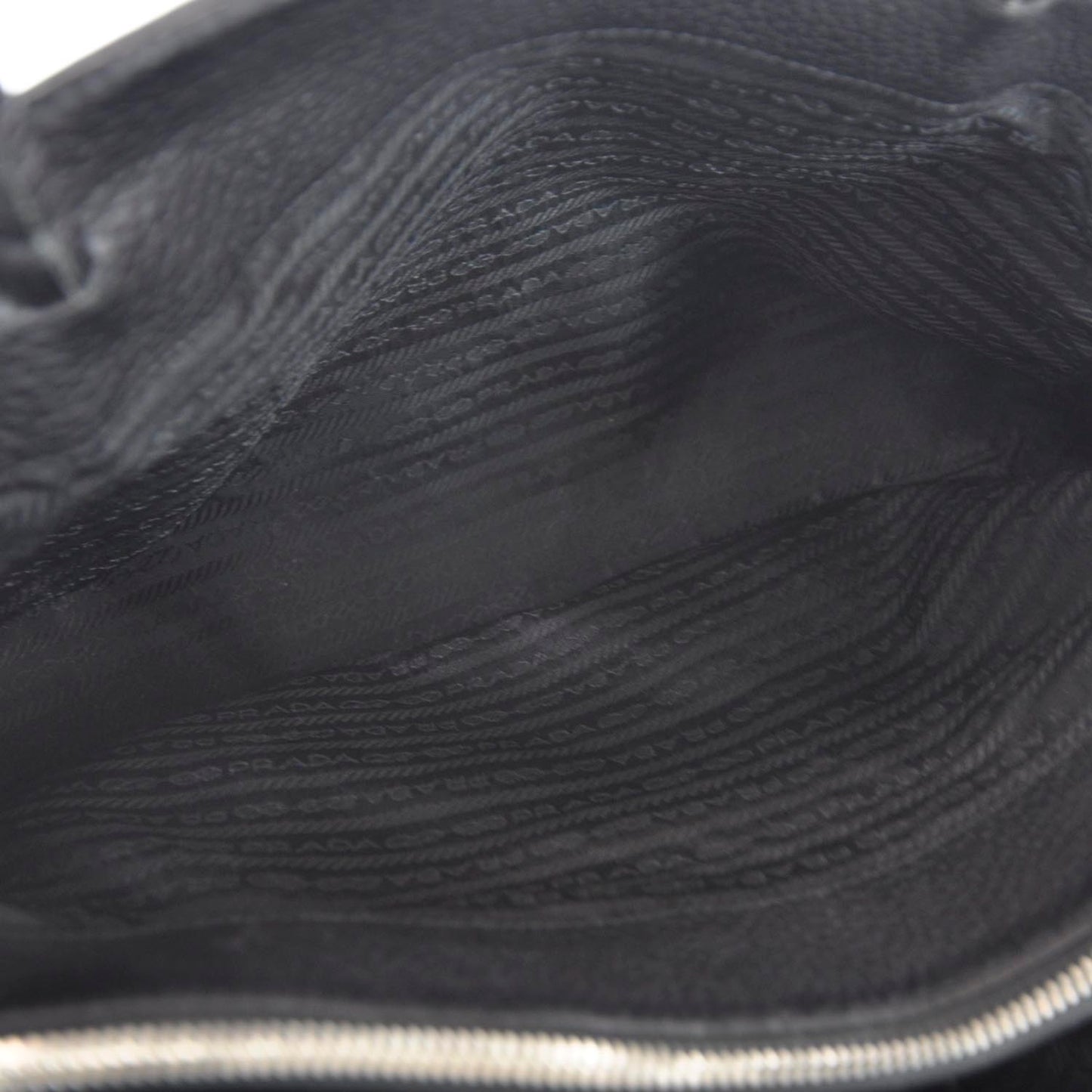 Leather Large Tote Nero Black
