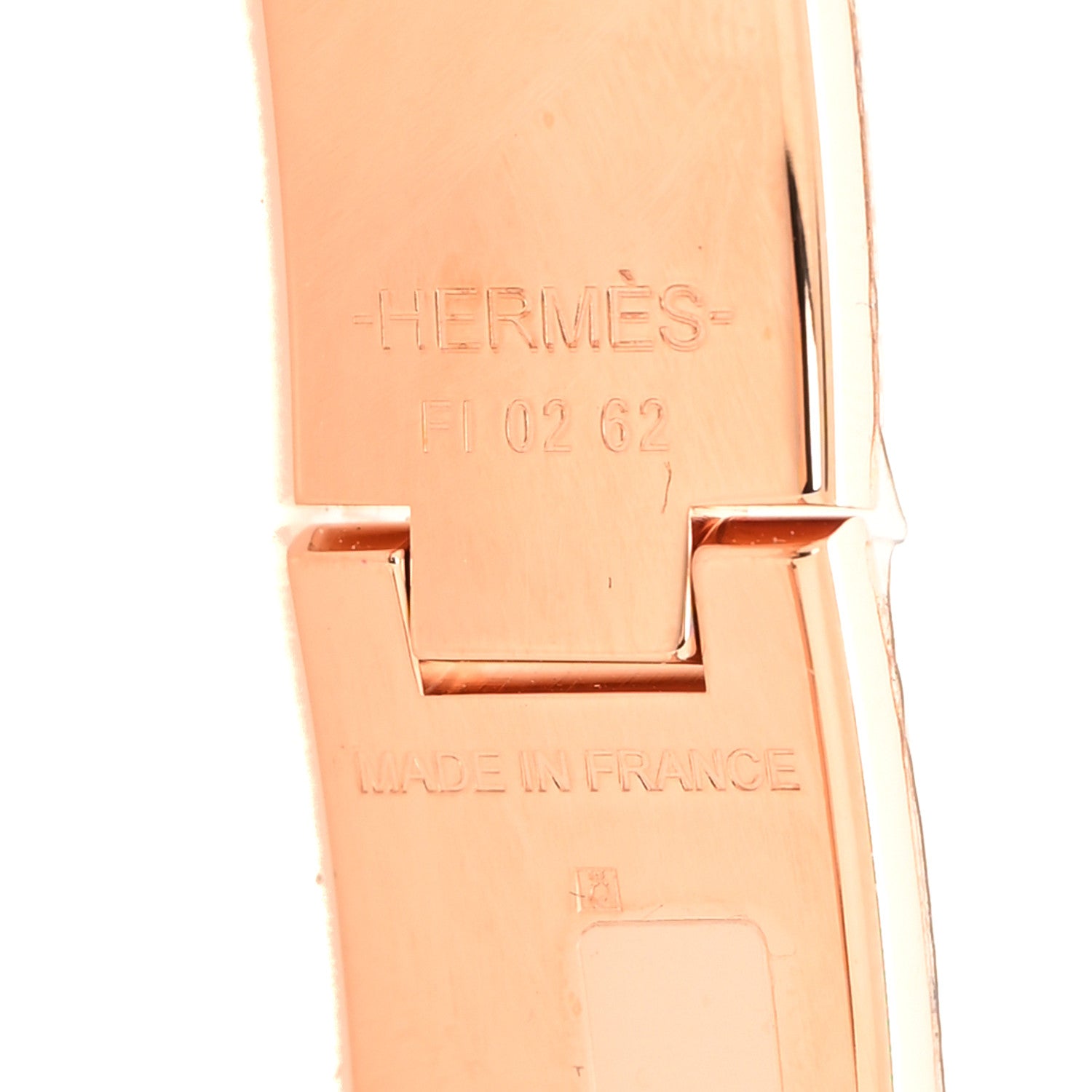 Hermes Enamel Narrow Clic Clac H Bracelet PM Creme 5 of 5