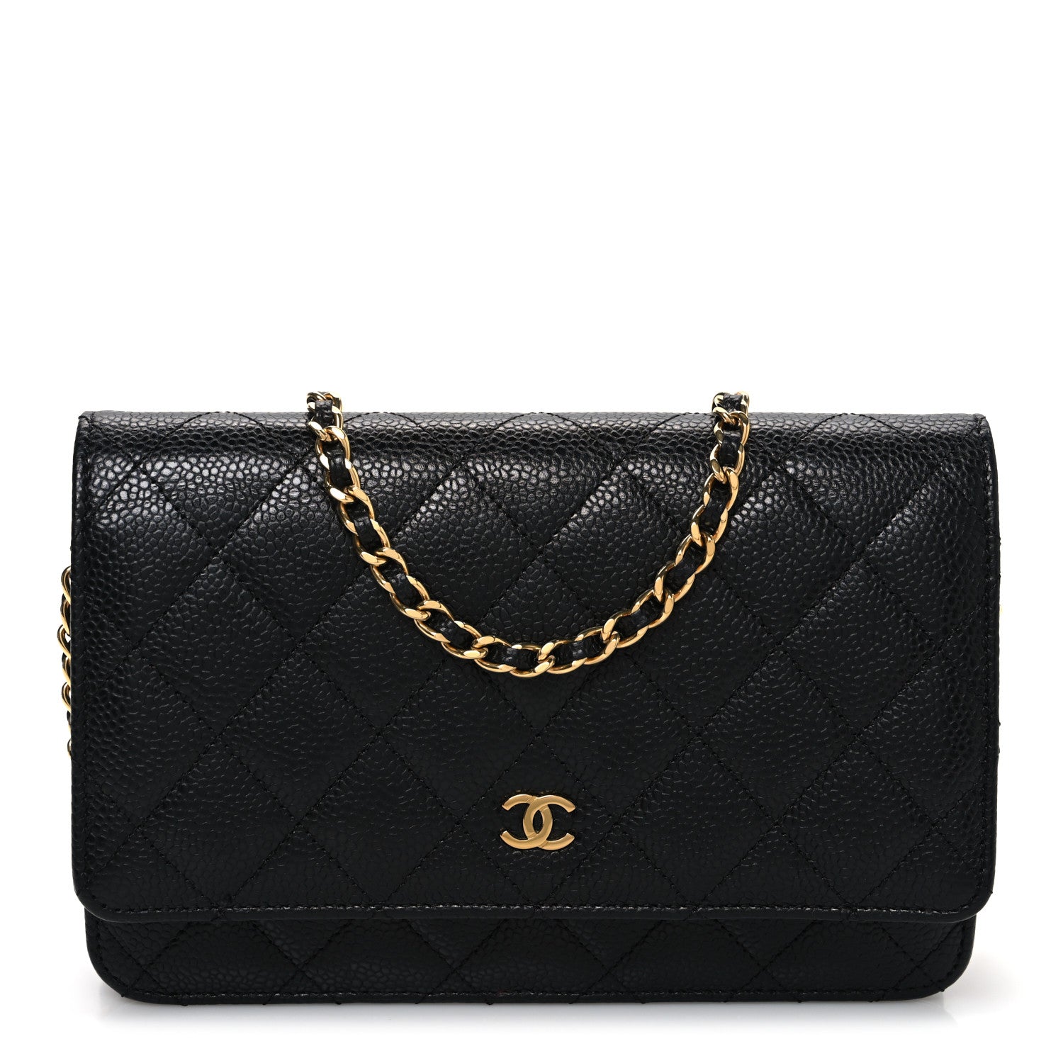 Chanel Caviar Quilted Wallet On Chain WOC Black 1 of 13