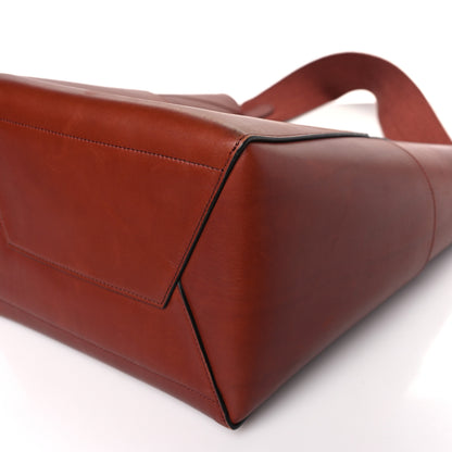 Celine Natural Calfskin Sangle Bucket Bag Red Wood 6 of 11