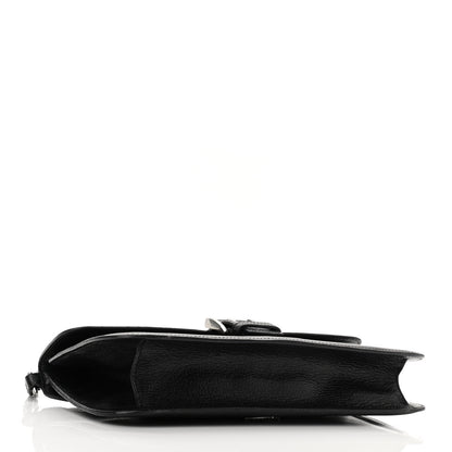 Prada Goatskin Flap Bag Black 4 of 10