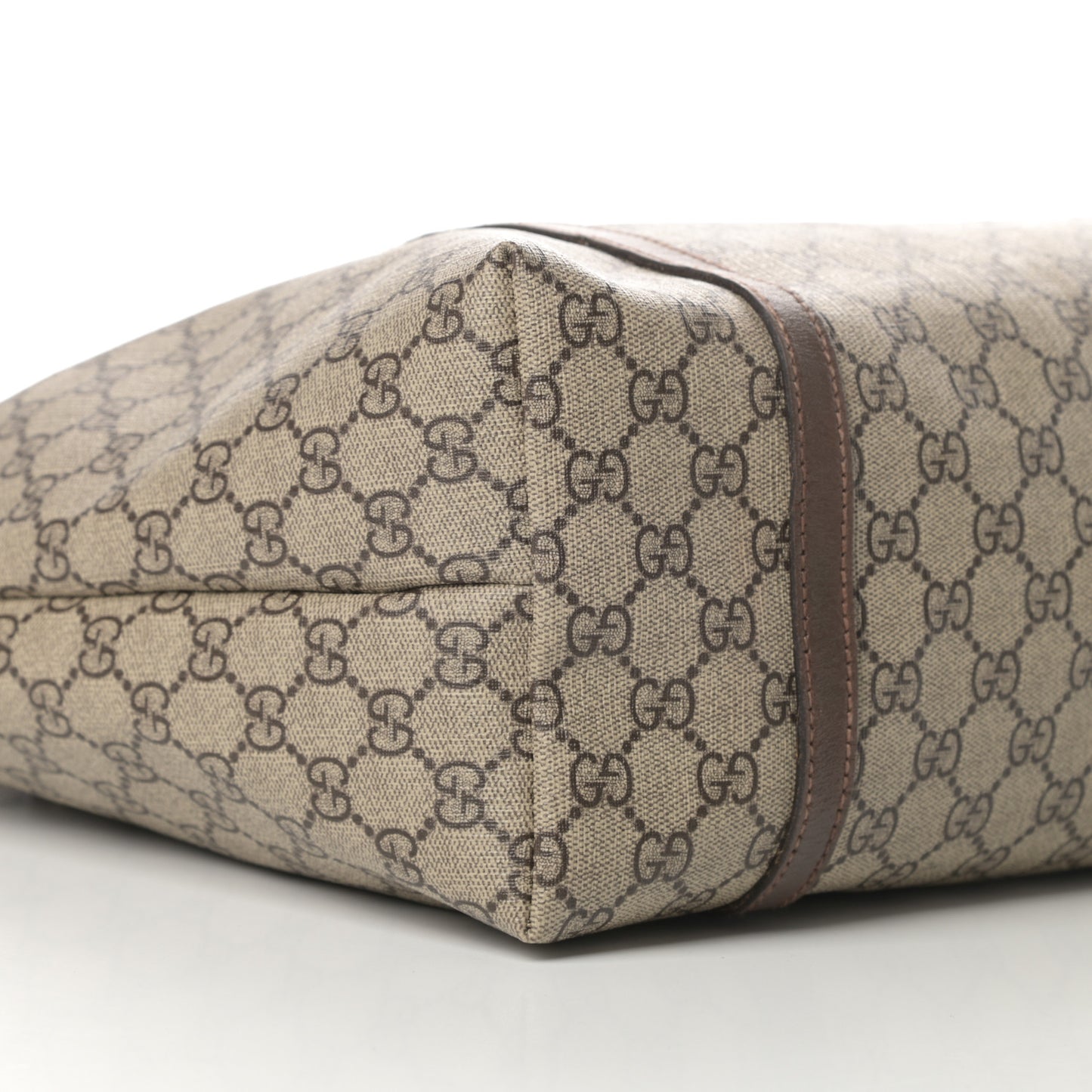 GG Supreme Monogram Medium Nice Tote Brown