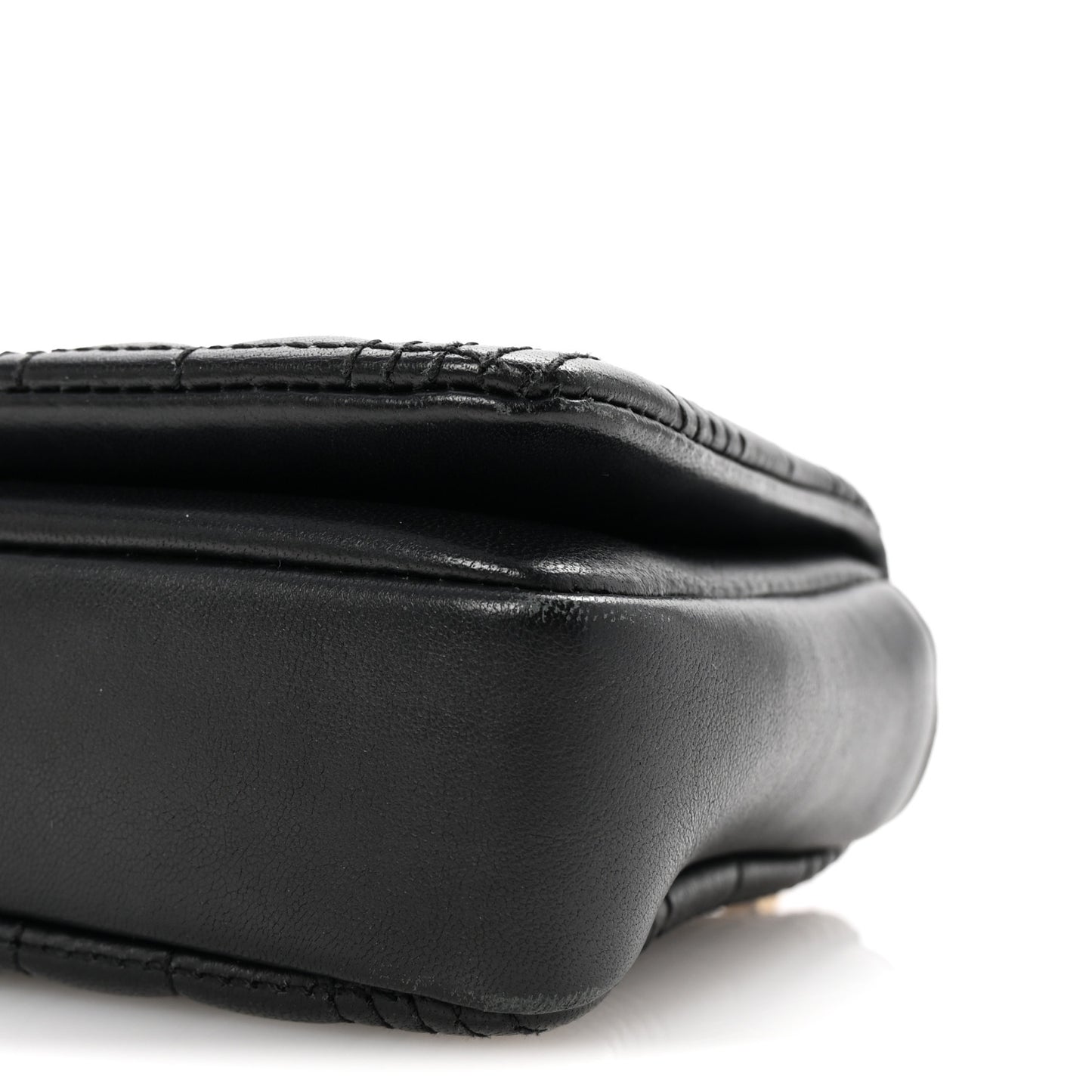 Lambskin Quilted Mini Lola Bag Black