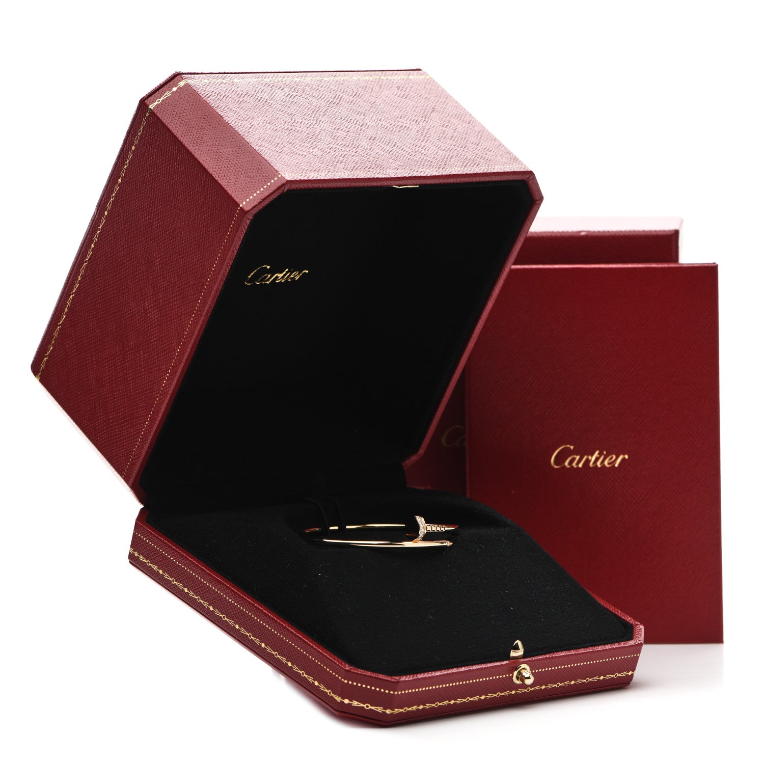 Cartier 18K Yellow Gold Diamond Small Juste Un Clou Bracelet 15 4 of 4