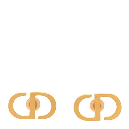 Christian Dior Metal Petit CD Stud Earrings Gold 1 of 4