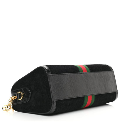 Gucci Suede Patent GG Web Medium Ophidia Boston Black 4 of 10