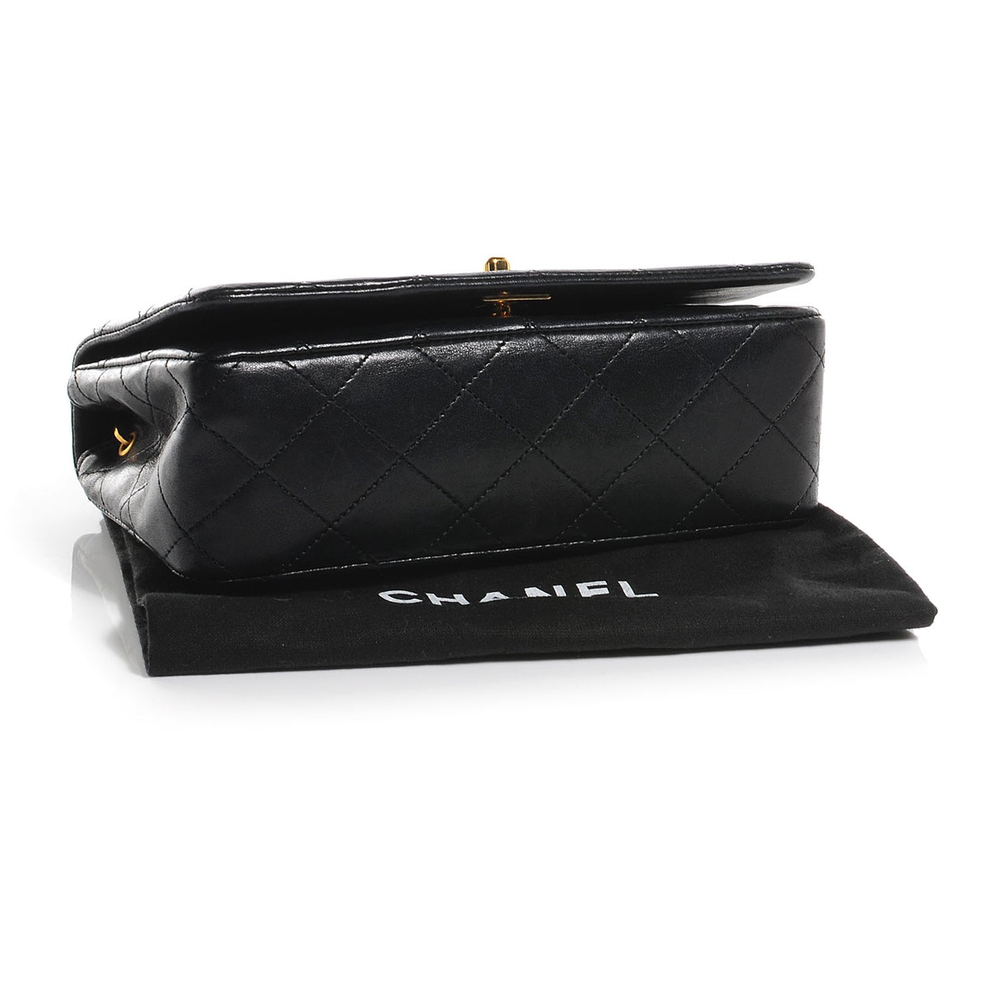 Lambskin Quilted Mini Flap Black